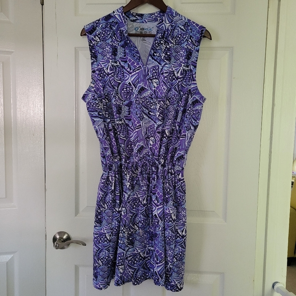 IBKUL Sleeveless Drawstring Dress - Picture 1 of 11